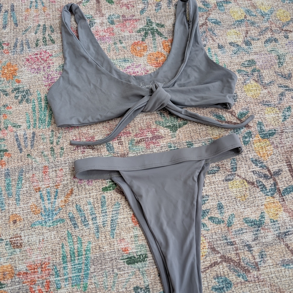 437 Grey Bikini Set - Picture 3 of 10